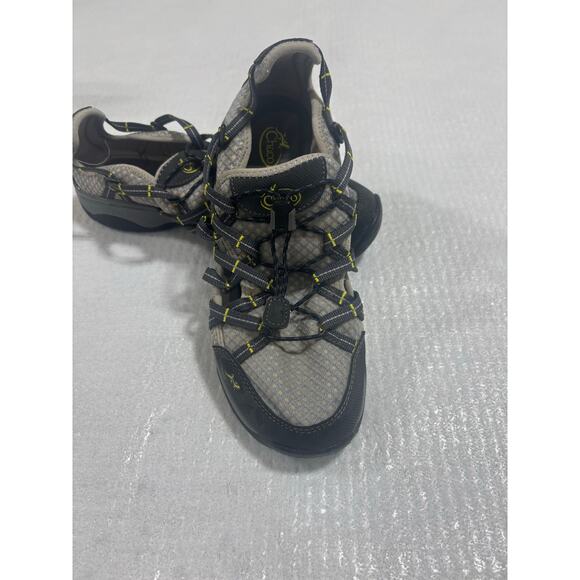 Chaco OutCross Evo 1 Women’s Water Hiking Shoes Gray Yellow Size 8.5 Quick Lace - Picture 6 of 8